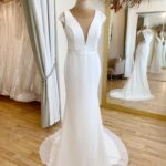 Monica Loretti 1011 Size 12 Wedding dress for sale Lucy Hart Bridal Leighton Buzzard