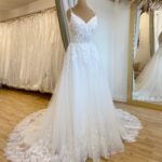 Mori Lee Annabel Size 10 Wedding dress for sale Lucy Hart Bridal Leighton Buzzard Bedfordshire.