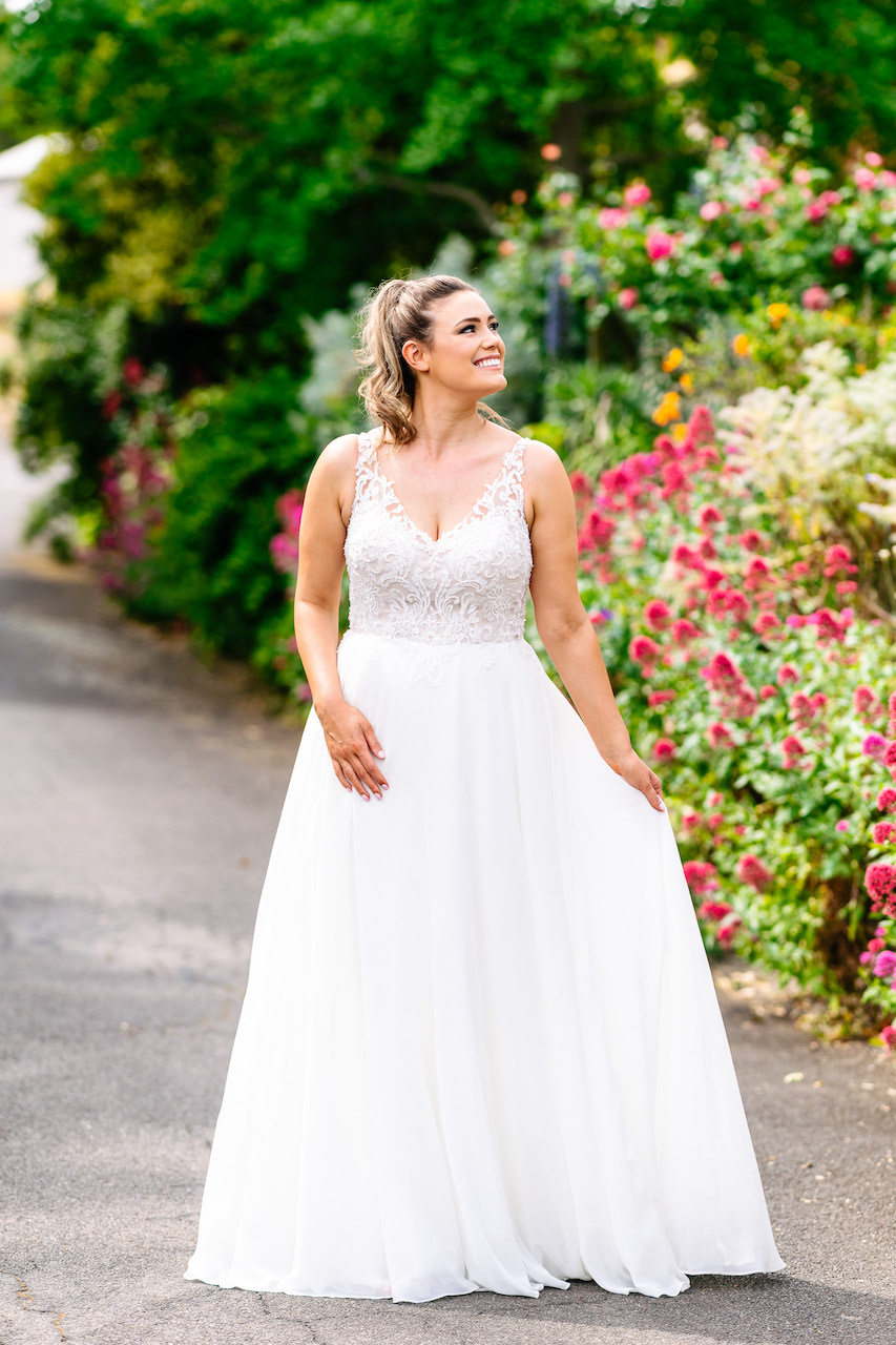 Purple Fox by Fox Bridal Shine On Wedding dress for sale Lucy Hart Bridal Leighton Buzzard Bridal Shop Bedfordshire
