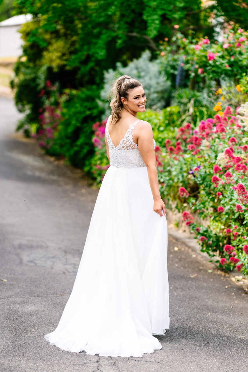 Purple Fox by Fox Bridal Shine On Wedding dress for sale Lucy Hart Bridal Leighton Buzzard Bridal Shop Bedfordshire